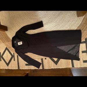 Black trench coat style dress